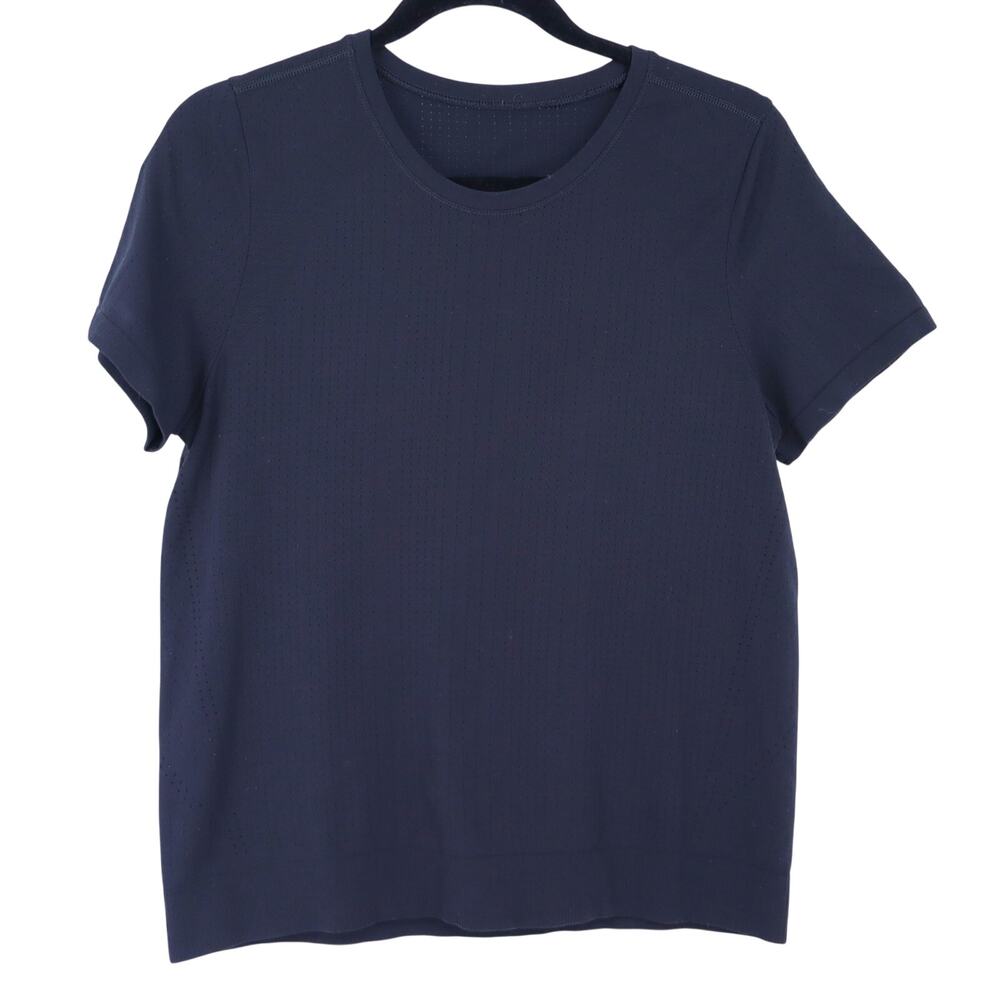 Lululemon Breeze By Short Sleeve Black Crew Neck Running Active Women's 4